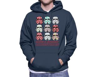 Original Stormtrooper Have A Stormy Christmas Men's Hooded Sweatshirt - Navy Blue