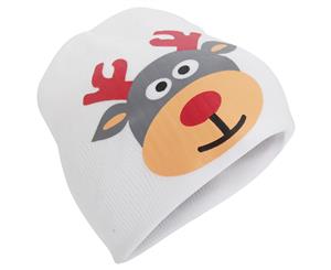Proclimate Childrens/Kids Christmas Winter Beanie Hat (White) - HA501