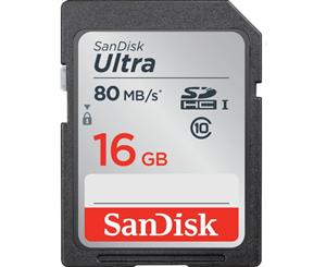 SD16ULTRA Sandisk 16Gb Sdhc Card 80Mb/S Class 10 Ultra Series Capacity 16Gb SANDISK 16GB SDHC CARD 80MB/S