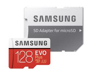 Samsung 128GB EVO Plus UHS-I Micro SDXC Memory Card with SD Adapter MB-MC128GA