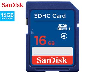 SanDisk 16GB SDHC Memory Card - Blue