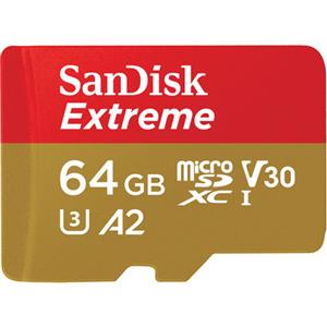 Sandisk - SDSQXA2-064G-GN6MA - 64GB EXTREME  microSD  UHS-I CARD