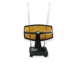 Sansai Indoor TV Antenna UHF/VHF/FM Adjustable Dish TV/Radio Reception Signal