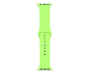 Silicone Sport Band For Apple Watch - Flash Green