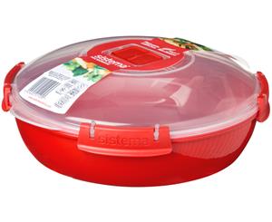 Sistema Microwave Round Plate Red 1.3 Ltr