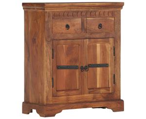 Solid Acacia Wood Sideboard 63x30x75cm Storage Cupboard Home Organiser