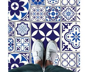 Spanish and Moroccan Blue Tiles kitchen bathroom home floor sticker