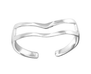 Sterling Silver Open Adjustable Toe Ring