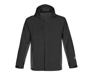 Stormtech Mens Atmosphere Waterproof Polyester 3 In 1 Jacket - Black/Granite
