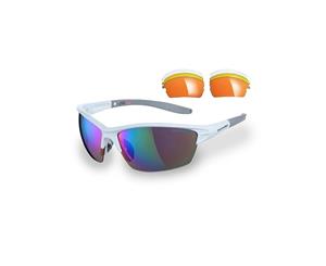 Sunwise Montreal White Sunglasses with 4 Interchangeable Lenses