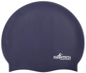 SwimTech Silicone Swim Cap - Navy