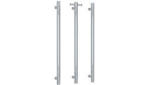 Thermogroup Thermorail Straight Round Vertical Single Bar Heated Towel Rail