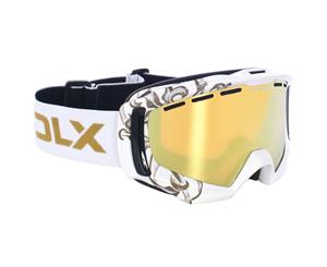 Trespass Adults Unisex Goldeneye Dlx Ski / Snowsport Mirrored Goggles (White Glossy) - TP1020
