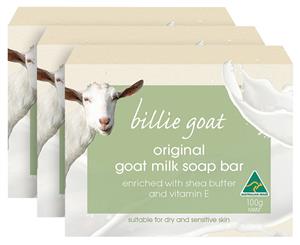 3 x Billie Goat Milk Soap Bar Original 100g