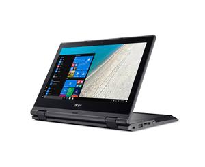 Acer TravelMate B118 Rugged Edu Flip 2in1 Laptop 11.6" HD Touchscreen Intel Celeron N4100 4GB 128GB SSD NO-DVD Win10Pro 64bit Academic Lic 1yr warran