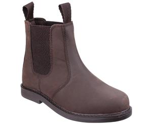 Amblers Childrens/Kids Pull On Ankle Boots (Brown) - FS3691