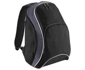 Bagbase Teamwear Backpack / Rucksack (21 Litres) (Black/Grey/White) - BC1314