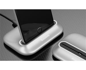 Baseus Aluminium Charging Dock for iPhone - Silver