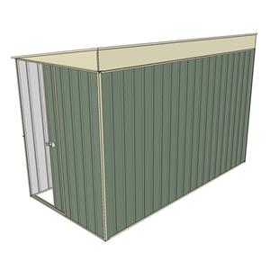 Build-a-Shed 1.5 x 3 x 2m Sliding Door Tunnel Shed - Green