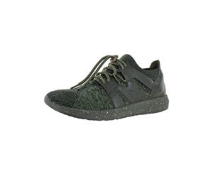 Earth Womens Blaze Leather Trim Cushioned Sneakers