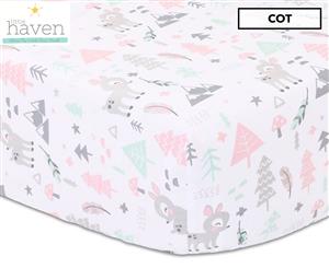 Little Haven Oh Deer Fitted Sheet - Character Print