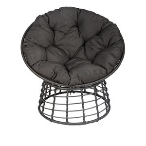 Mimosa Round Lounge Steel Chair With Cushion