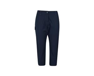 Mountain Warehouse Womens Durable Lightweight Coast Stretch Capris with - Navy