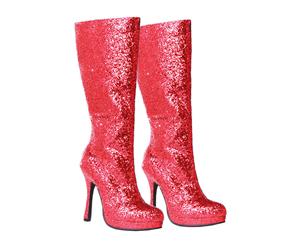 Red Glitter Adult Boots