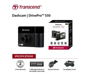 Transcend DrivePro 550 Protection both inside and out with 32G TS-DP550A-32V