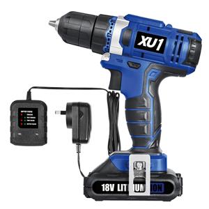 XU1 Blue 18Volt Cordless Drill Driver Kit