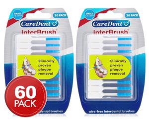 2 x CareDent InterBrush Small / 1.5-3.5mm 30-Pack