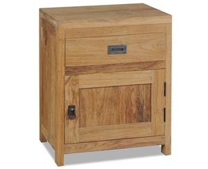 Bedside Cabinet Solid Teak 40x30x50cm Bedroom Nightstand Storage Unit