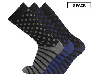 Ben Sherman Men's US Size 7-11 Henbit Socks 3-Pack - Multi