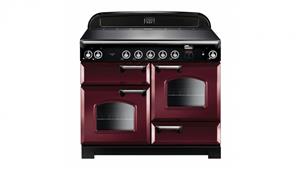 Falcon Classic 1100mm Electric Freestanding Upright Cooker - Cranberry/Chrome