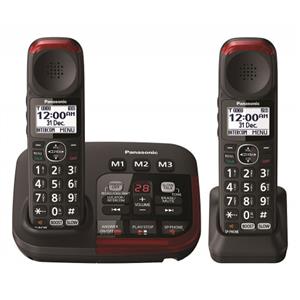 Panasonic - Amplified Cordless Telephone - Twin - KX-TGM422AZB