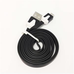 Partlist UCABPLUM01AB12 1 Meter Flat Black USB to Micro USB (MK5P) Smartphone data/charge Cable