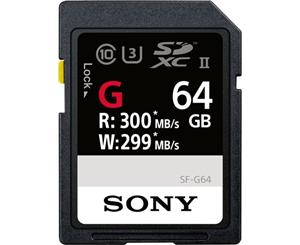 Sony 64GB 300MB/s SF-G Series UHS-II SDXC Memory Card