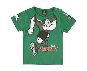 South Sydney Rabbitohs NRL Infant Mascot Reggie Rabbit Tee T-Shirt Size 1