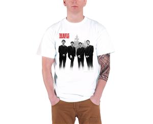 The Beatles T Shirt In Liverpool Band Logo Official Mens - White