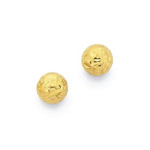 9ct Gold 5mm Ball Stud Earrings