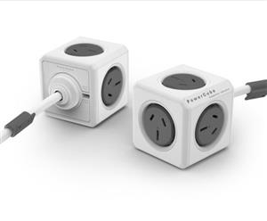 Allocacoc PowerCube (Grey) 5 Power Outlet with 1.5M Power Cable