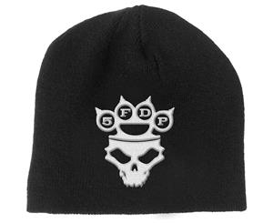 Five Finger Death Punch - Knuckle-Duster Logo & Skull Men's Beanie Hat - Black