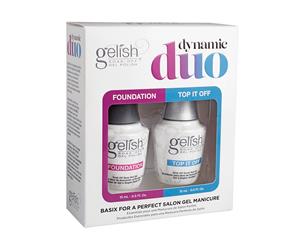 Harmony Gelish Dynamic Duo Foundation & Top It Off Base & Top Coat Pack