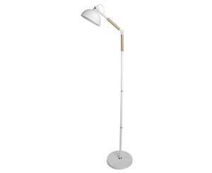 Industrial Task Floor Lamp in White
