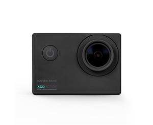 Kaiser Baas X220 WiFi 30m Waterproof Action Camera Black - 1080p Resolution 5MP Recorder Accessories