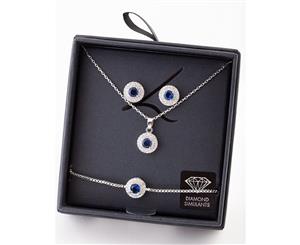 Lovisa Blue Diamond Simulant Round Jewellery Set