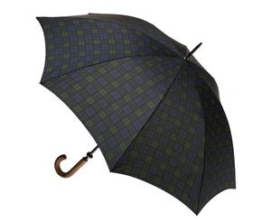 Men's Large Cover Umbrella Tartan Black Watch