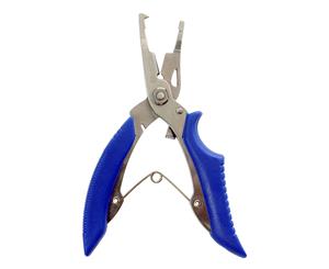Mustad 5 Inch Stainless Steel Fishing Braid Cutter with Split Ring Function