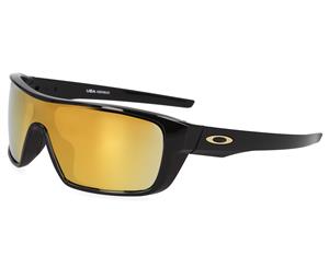 Oakley Men's Straightback Sunglasses - Polished Black/24K Iridium