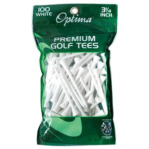 Optima Wooden Golf Tees 100 Pack White 3 1 / 4in